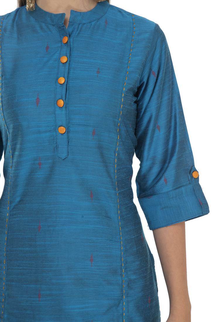 Womens  Polly Silk Straight Kurta