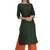 Womens Embroidered Straight Polly Silk Kurta
