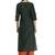 Womens Embroidered Straight Polly Silk Kurta