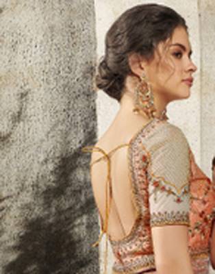 Multicolor floral print silk unstitched lehenga 2