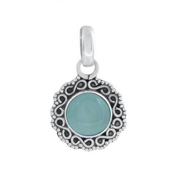 Blue Chalcedony Pendants 1