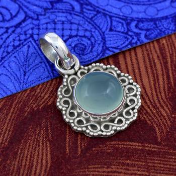 Blue Chalcedony Pendants 3