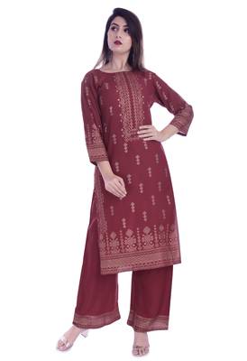 Multicolor printed rayon kurtas-and-kurtis 1