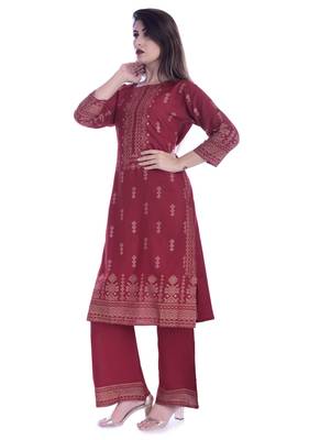 Multicolor printed rayon kurtas-and-kurtis 3