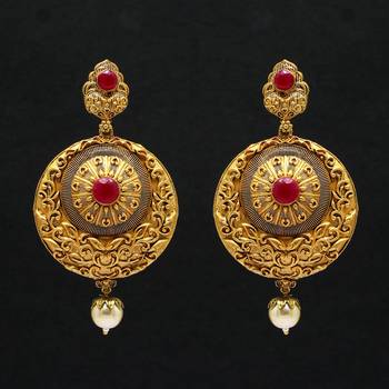 Maroon Danglers Drops 1