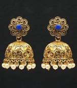 Blue Jhumkas