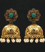 Green Jhumkas