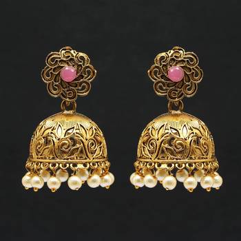 Pink Jhumkas 1