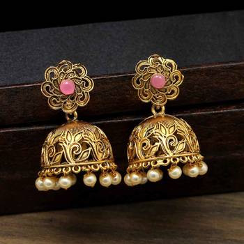 Pink Jhumkas 2
