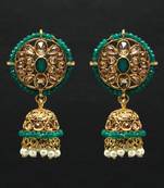 Green Jhumkas