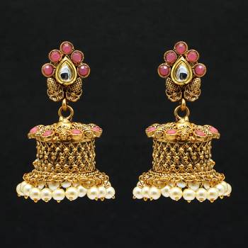 Pink Jhumkas 1