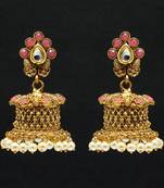 Pink Jhumkas