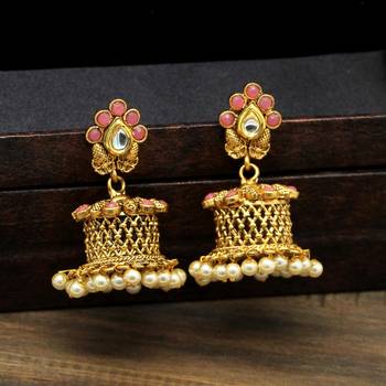 Pink Jhumkas 2