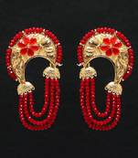 Maroon Danglers Drops