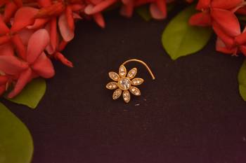 Designer diamond classic nose pin or nose ring 3