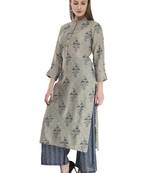 Womens Straight Cotton Rayon Kurta