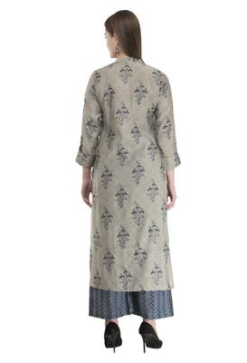 Womens Straight Cotton Rayon Kurta 2