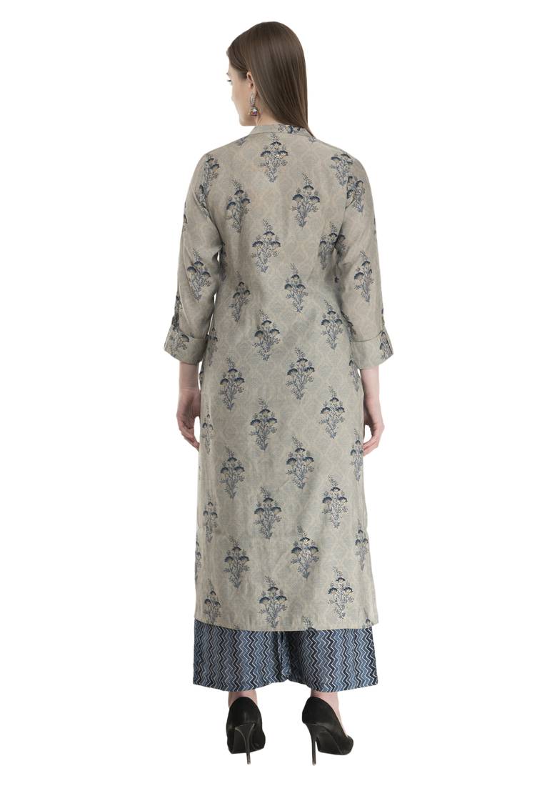 Womens Straight Cotton Rayon Kurta