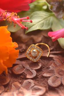 Designer Diamond Classic Nose Pin or Nose ring