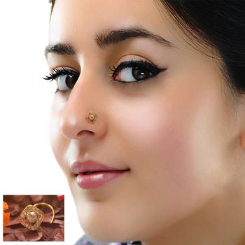 Designer Diamond Classic Nose Pin or Nose ring 3
