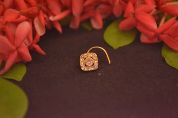 Designer Diamond Classic Pink Nose Pin or Nose ring 1