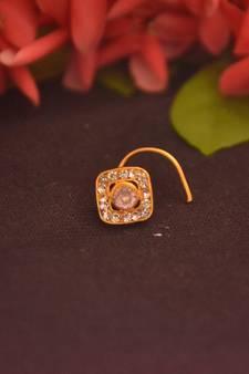 Designer Diamond Classic Pink Nose Pin or Nose ring