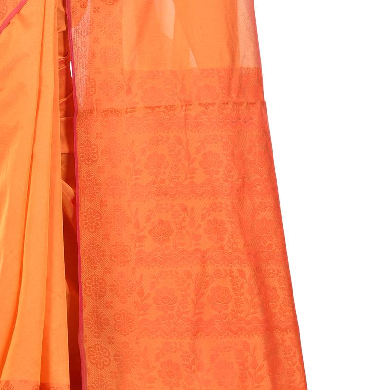 Gold Woman Cotton Silk Blend  Banarasi Saree