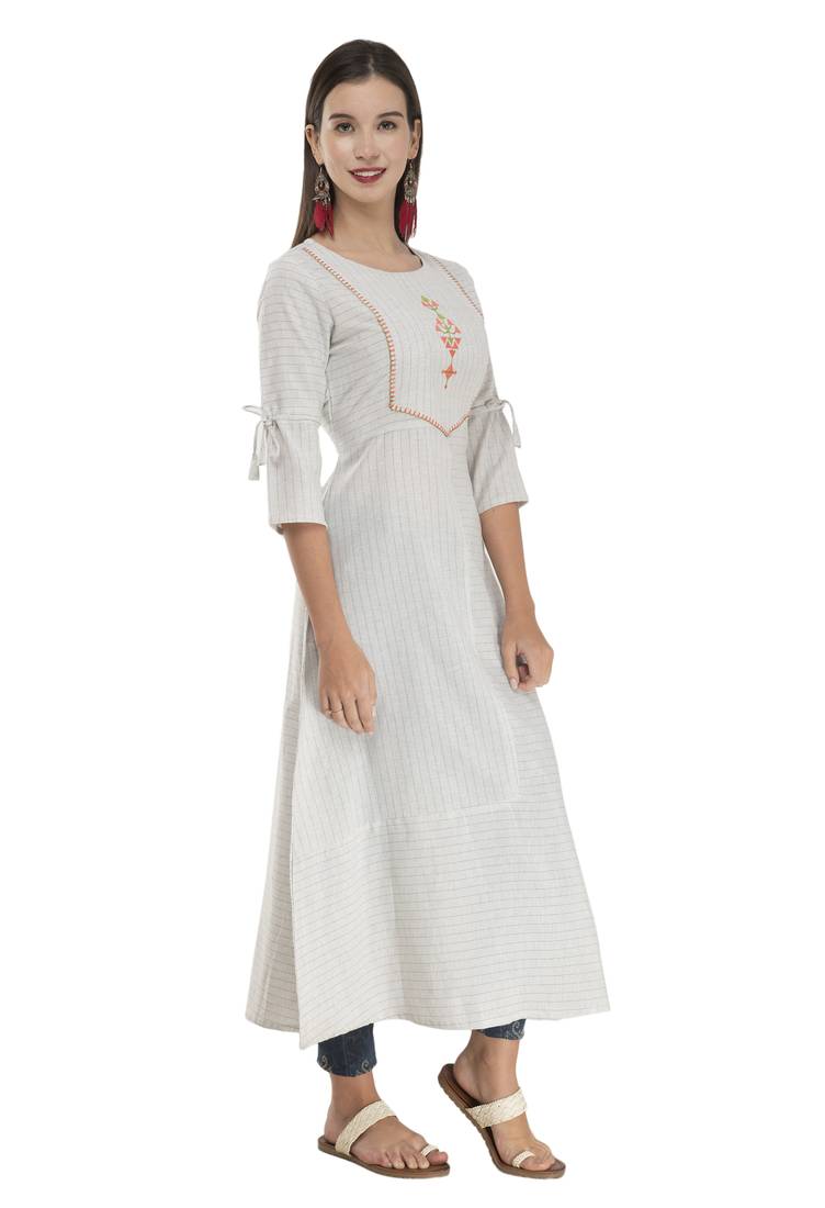 Lagi Womens Embroidered A-Line Kurta MRP24