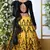 Desiring Yellow Thread With Sequence Embroidered Art Silk Semi Stitched Bridal Lehenga