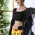Desiring Yellow Thread With Sequence Embroidered Art Silk Semi Stitched Bridal Lehenga