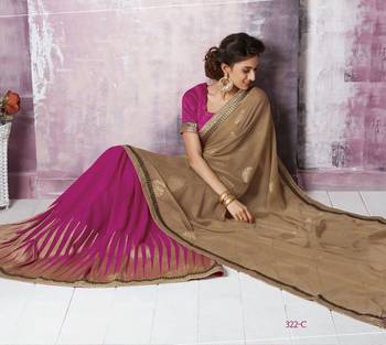 Multicolor hand woven georgette saree with blouse 1
