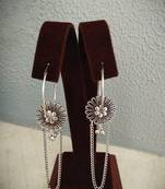 Stylish Loop Ear Ring With Chain