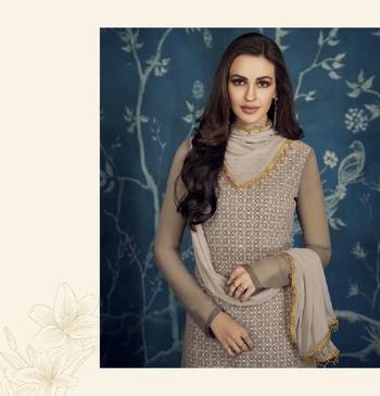 Faux Georgette Palazzo Designer Salwar Suit 2