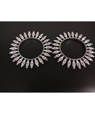 Fish Charm Silver Bangles 2