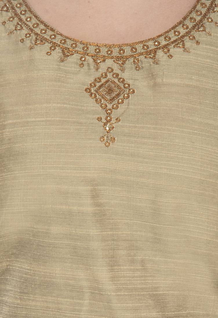 Lagi Womens Embroidered Straight Polly Silk Kurta RK2163A