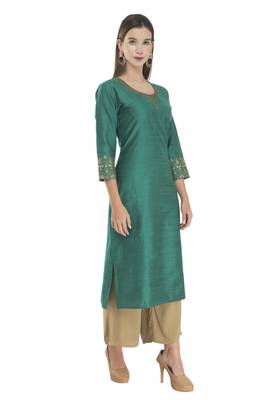 Lagi Womens Embroidered Straight Polly Silk RK2163B 3