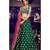 Bottle Green Colour Handloom Silk Lehenga Choli With Pink Colour Net Dupatta