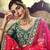 Bottle Green Colour Handloom Silk Lehenga Choli With Pink Colour Net Dupatta