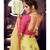 Lirill Green Colour Net Lehenga With Rani Colour Handloom Silk Choli And Lirill Green Colour Net Dupatta