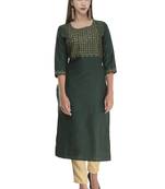 Lagi Womens Embroidered Straight Polly Silk MC34A