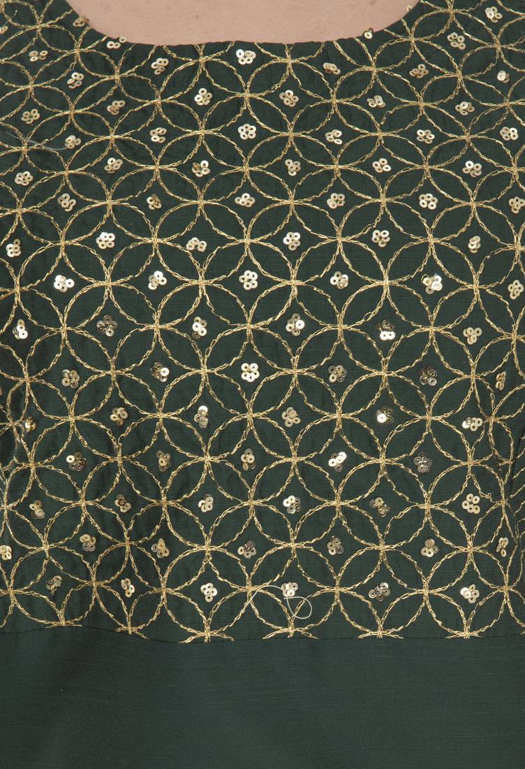 Lagi Womens Embroidered Straight Polly Silk MC34A