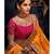 Magenta Colour Handloom Silk Lehenga Choli With Mustard Colour Viscose Jacquard Dupatta