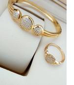 Gold bracelets with ring