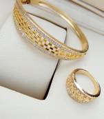 Gold bracelets with ring