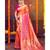 orange woven blended silk kanjivaram saree with blouse
