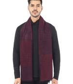 Woven Reversible Printed Men's Wool & Acrylic Muffler Warm Cashmere Wrap Shawl