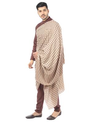 Men's & Women's Fine 100% Wool Luxury Unixex Printed Blended Warm Muffler Wrap 4