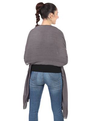 Super Fine Blended Ultra Soft & Warm Wool Silk Unisex Pashmina Shawl, Stole & Wrap with Hanger 2
