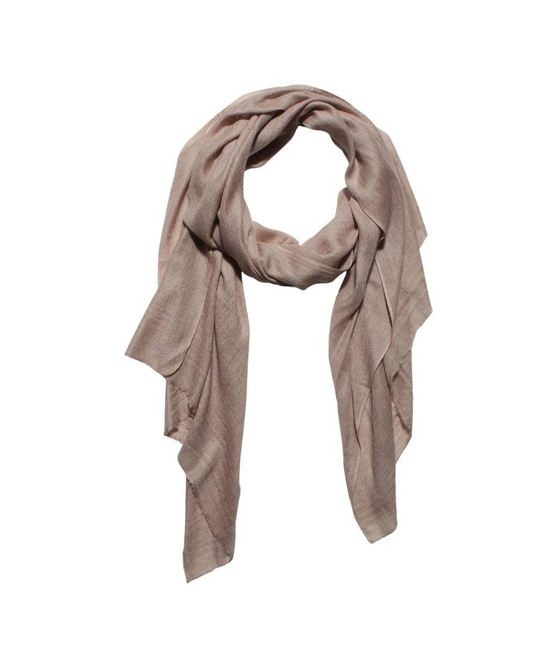 Dark Beige Super Fine Blended Ultra Soft & Warm Wool Silk Unisex Pashmina Shawl, Stole & Wrap with Hanger