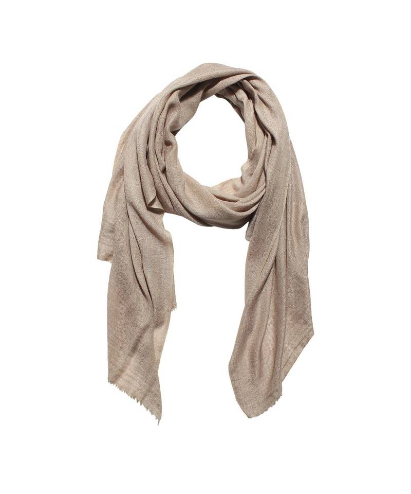 Tan Super Fine Blended Ultra Soft & Warm Wool Silk Unisex Pashmina Shawl, Stole & Wrap with Hanger